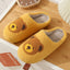 Zapatillas de felpa con cara sonriente para mujer - Calzado interior acogedor