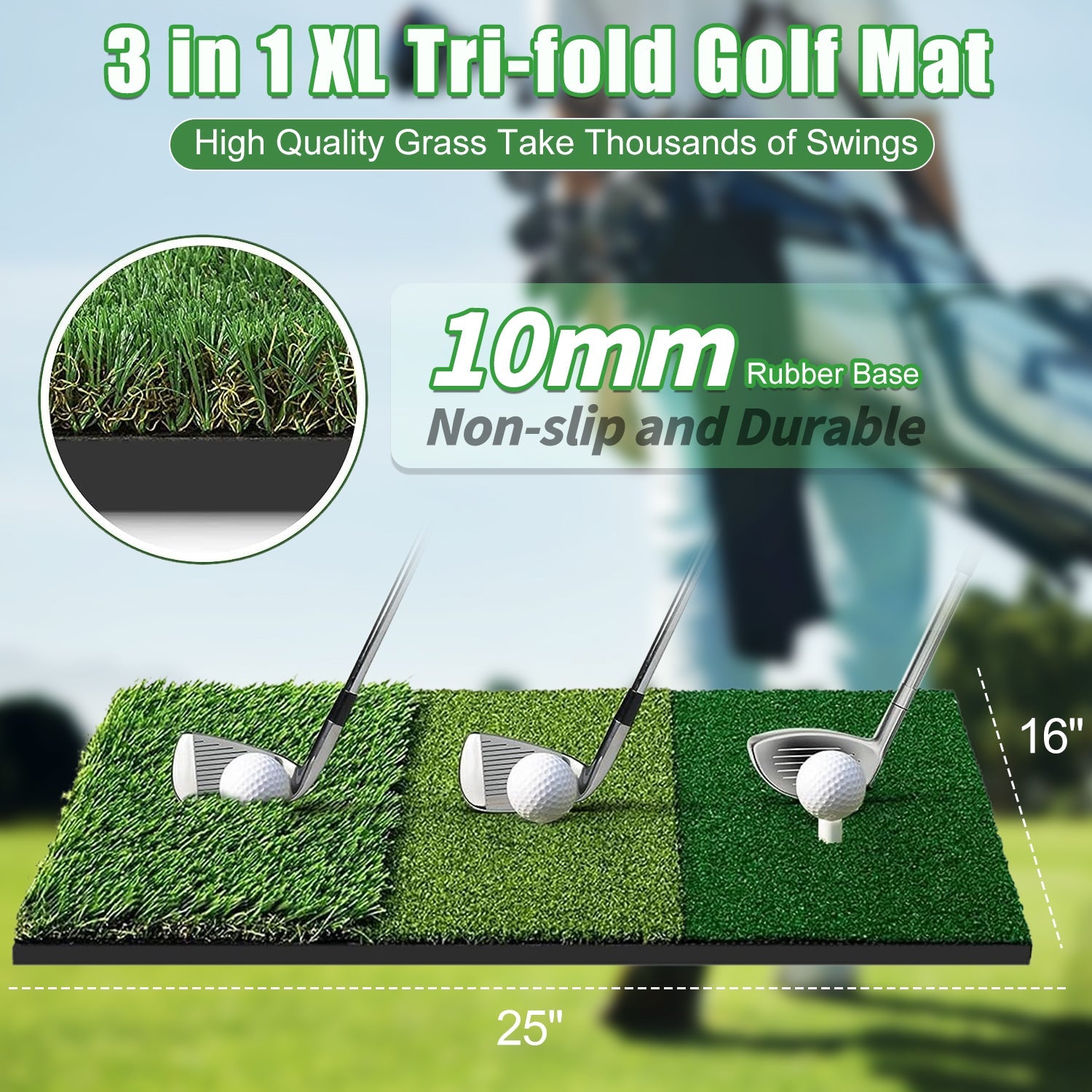 10ft x 7ft Golf Practice Net - Portable Tent Design - Korvel
