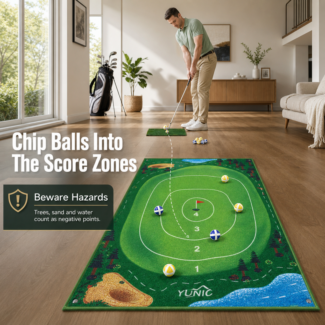Ultimate Chip N' Stick Golf Game Set for Skill Development