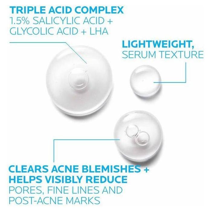 Suero Tratamiento para el Acné con Ácido Salicílico La Roche-Posay Effaclar 1.0 oz
