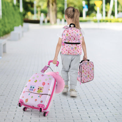 5 Piece Kids Luggage Set - Pink