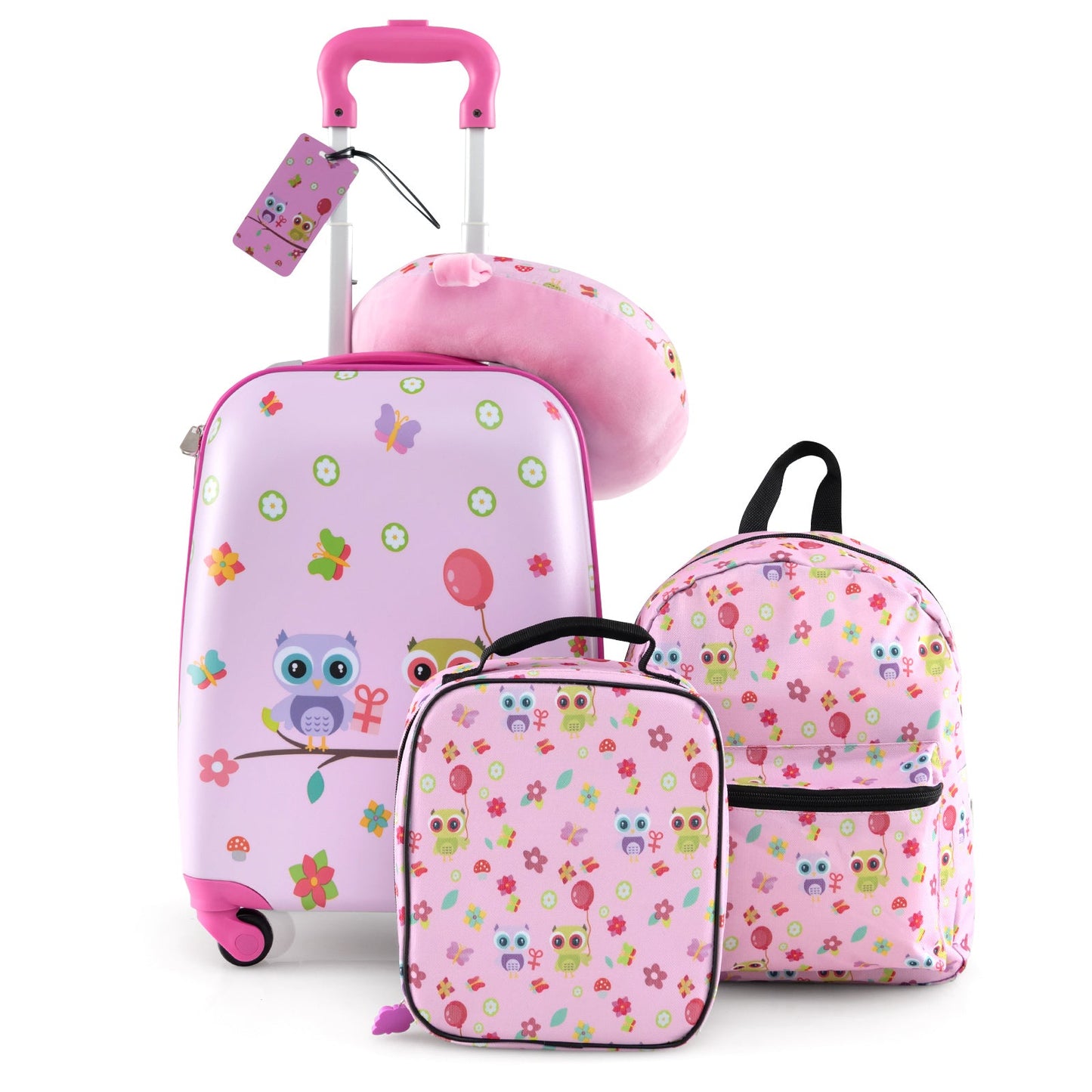 Juego de Equipaje para Niños de 5 Piezas - Rosa