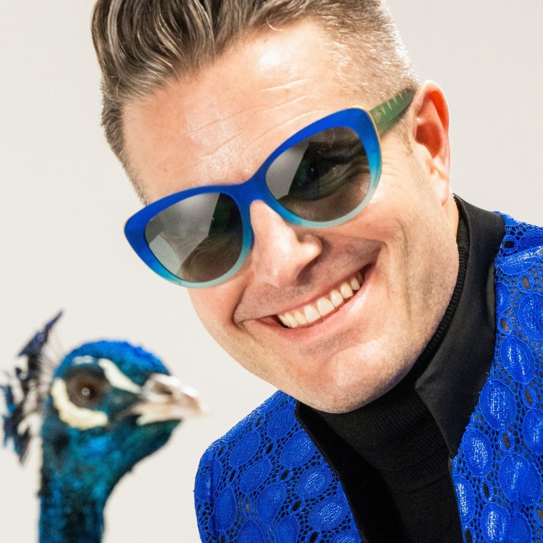 "Rhonda's Peacock Paradise" Glam G Polarized Sunglasses - Korvel