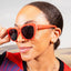 Vibrant Orange Glam G Polarized Sunglasses - Cherry Stem Style - Korvel