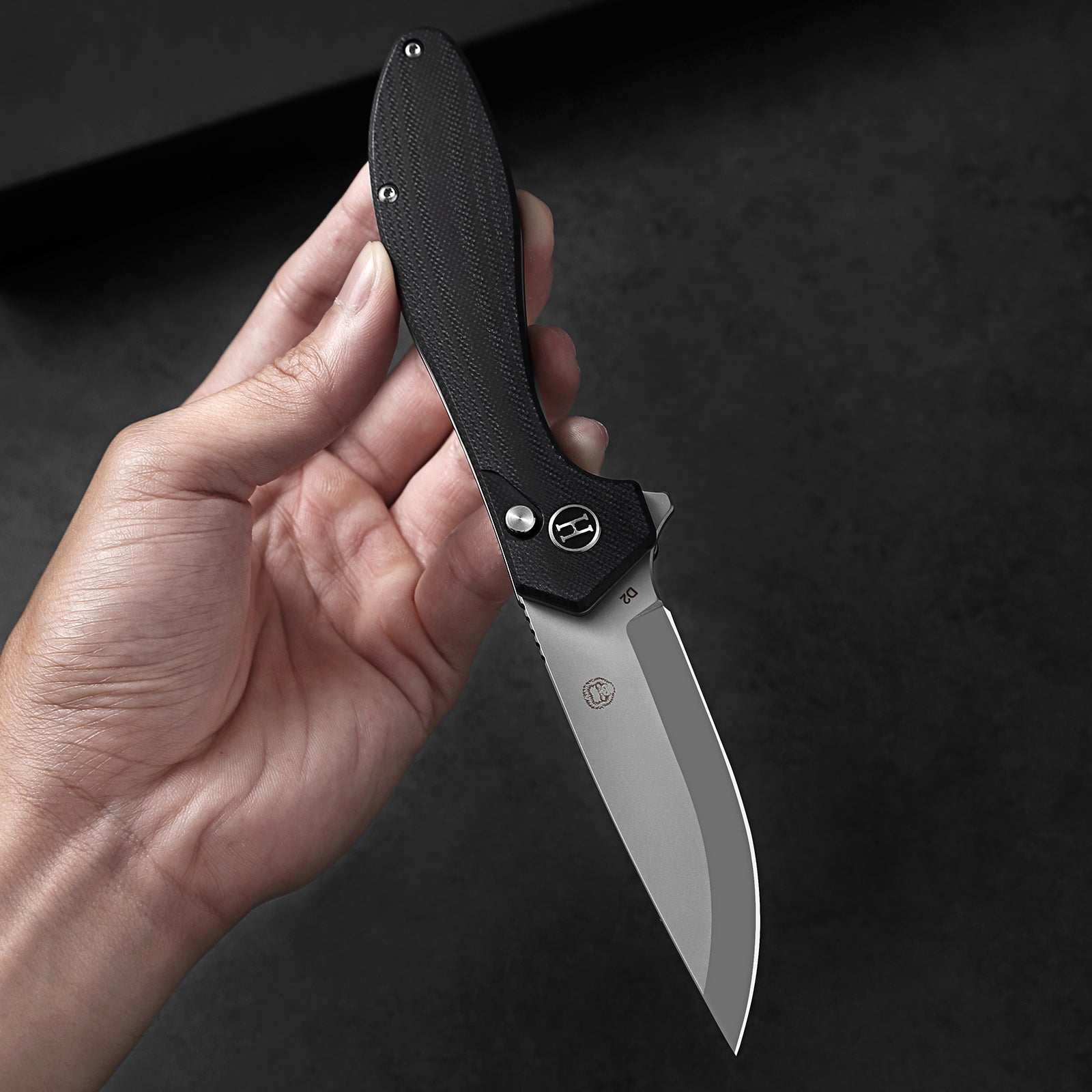Ultimate Vector Folding Pocket Knife Gift Set for Adventurers (Black & Silver) - Korvel