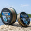 Línea de pesca trenzada Reaction Tackle X8 camuflaje verde - 8 hebras