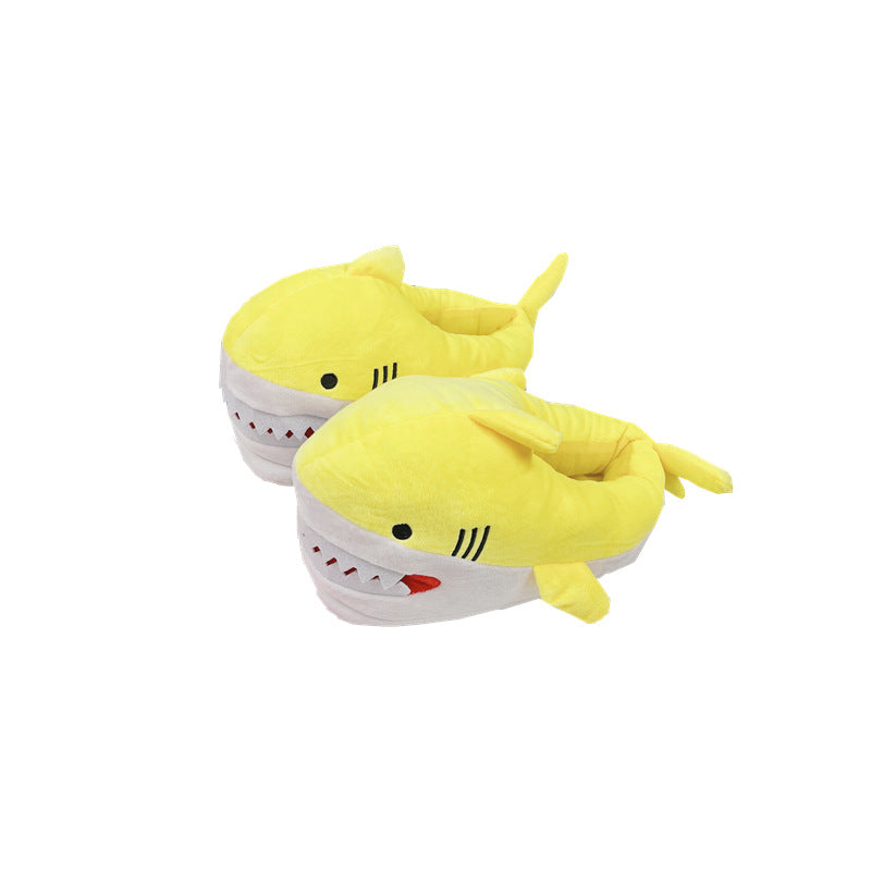 Zapatillas de casa de felpa Warm Shark para mujer