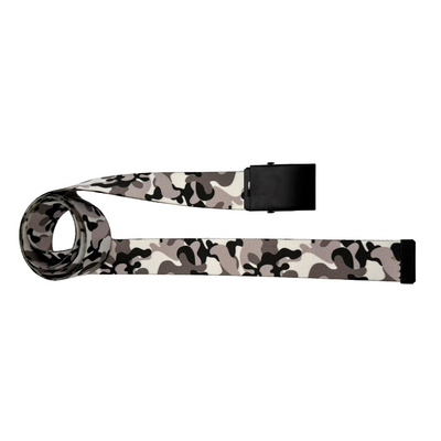 Classic Winter Camo Belt - Versatile Sizes & Buckle Options