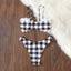 Elegant Black and White Bikini Set for Women