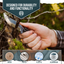 The Baby Tracker D2 Steel Bushcraft Survival Neck Knife Gift Set (Black and Gray) - Korvel