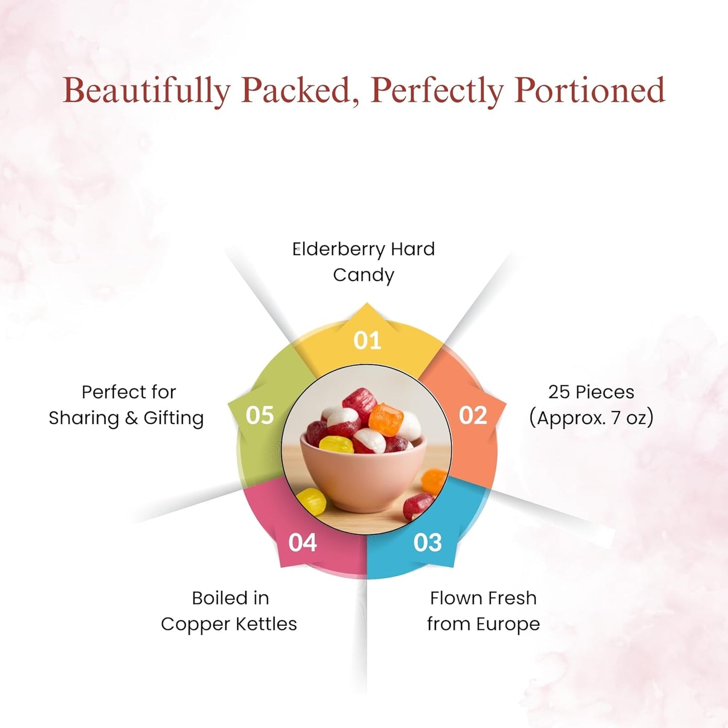 Bonbons d'elderberry sans sucre Andy Anand - 25 pièces