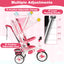 5-in-1 Detachable Baby Stroller Tricycle - Pink