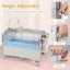 5-in-1 Portable Baby Beside Sleeper Bassinet Crib Playard - Beige