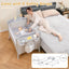 5-in-1 Portable Baby Beside Sleeper Bassinet Crib Playard - Beige