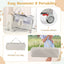 5-in-1 Portable Baby Beside Sleeper Bassinet Crib Playard - Beige