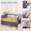 5-in-1 Portable Baby Beside Sleeper Bassinet Crib - Gray