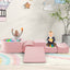 5-Piece Climb and Crawl Playset with Ball Pit - Pink