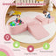 5-Piece Climb and Crawl Playset with Ball Pit - Pink