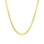Chaîne en boîte ronde en or jaune 14k de 2,4 mm