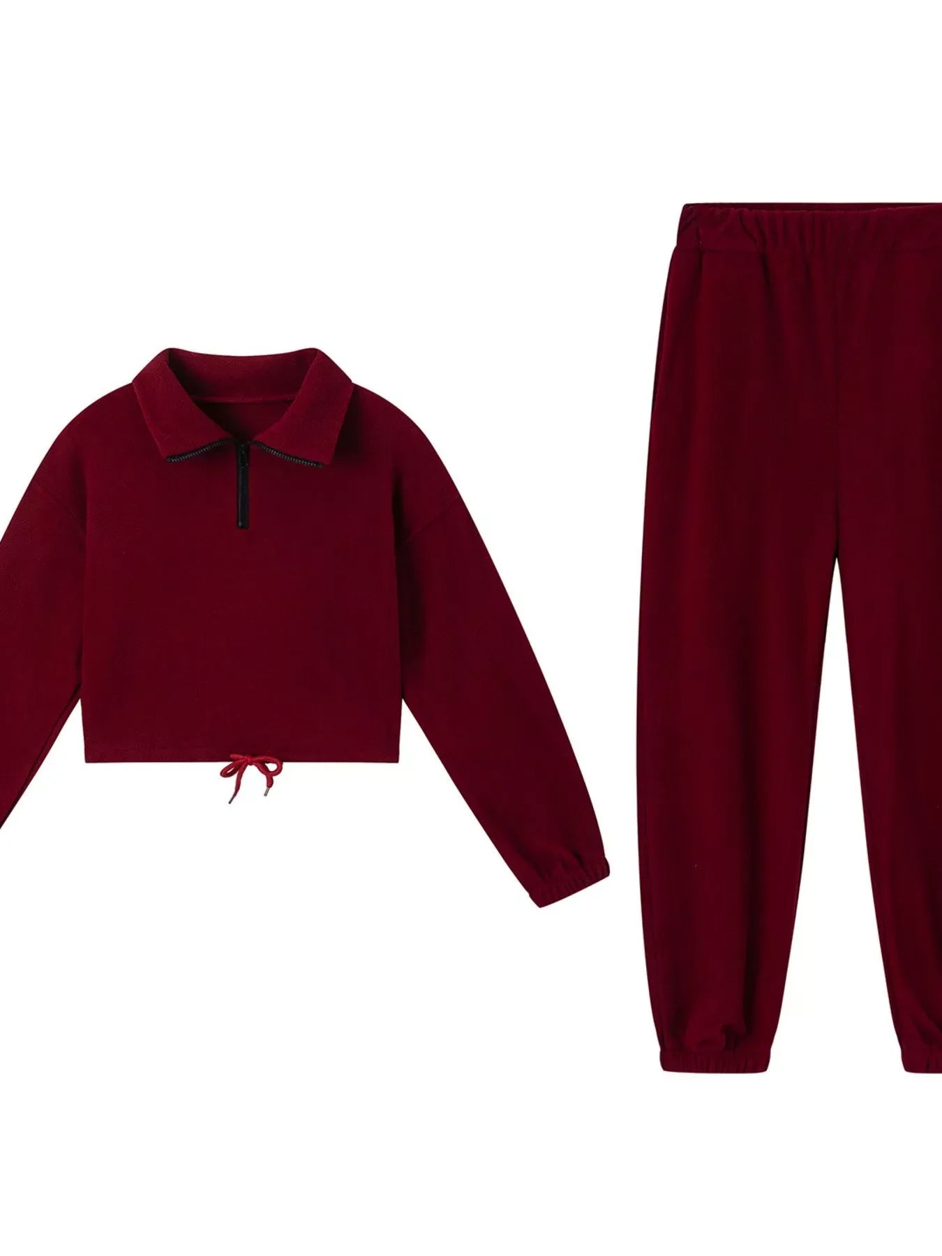Conjunto de Sudadera y Pantalones de Cuello Cuartillo Premium