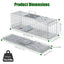 Trampa Humana para Animales Vivos - 27x7.5x8in Trampa de Acero Plegable