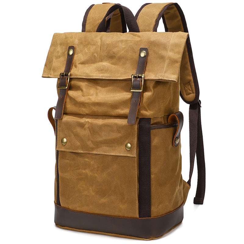 Premium Horse Leather Multifunctional Hiking Backpack