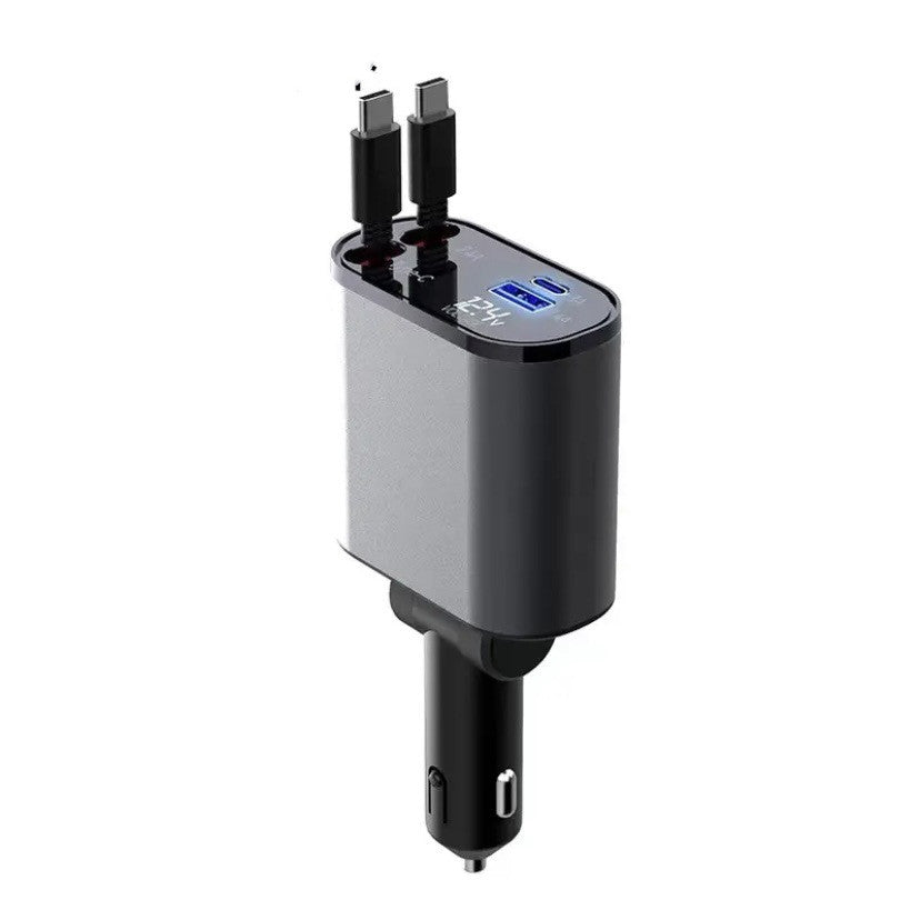 Premium Metal Car Charger 100W Fast Charging Adapter