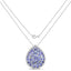 4.16 Carat Genuine Tanzanite .925 Sterling Silver Pendant
