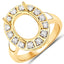 Anillo de Compromiso Semi Montura de Diamante de 0.42 Quilates en Oro Amarillo de 14K