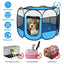 Portable Foldable Pet Tent Exercise Pen with Zippered Top