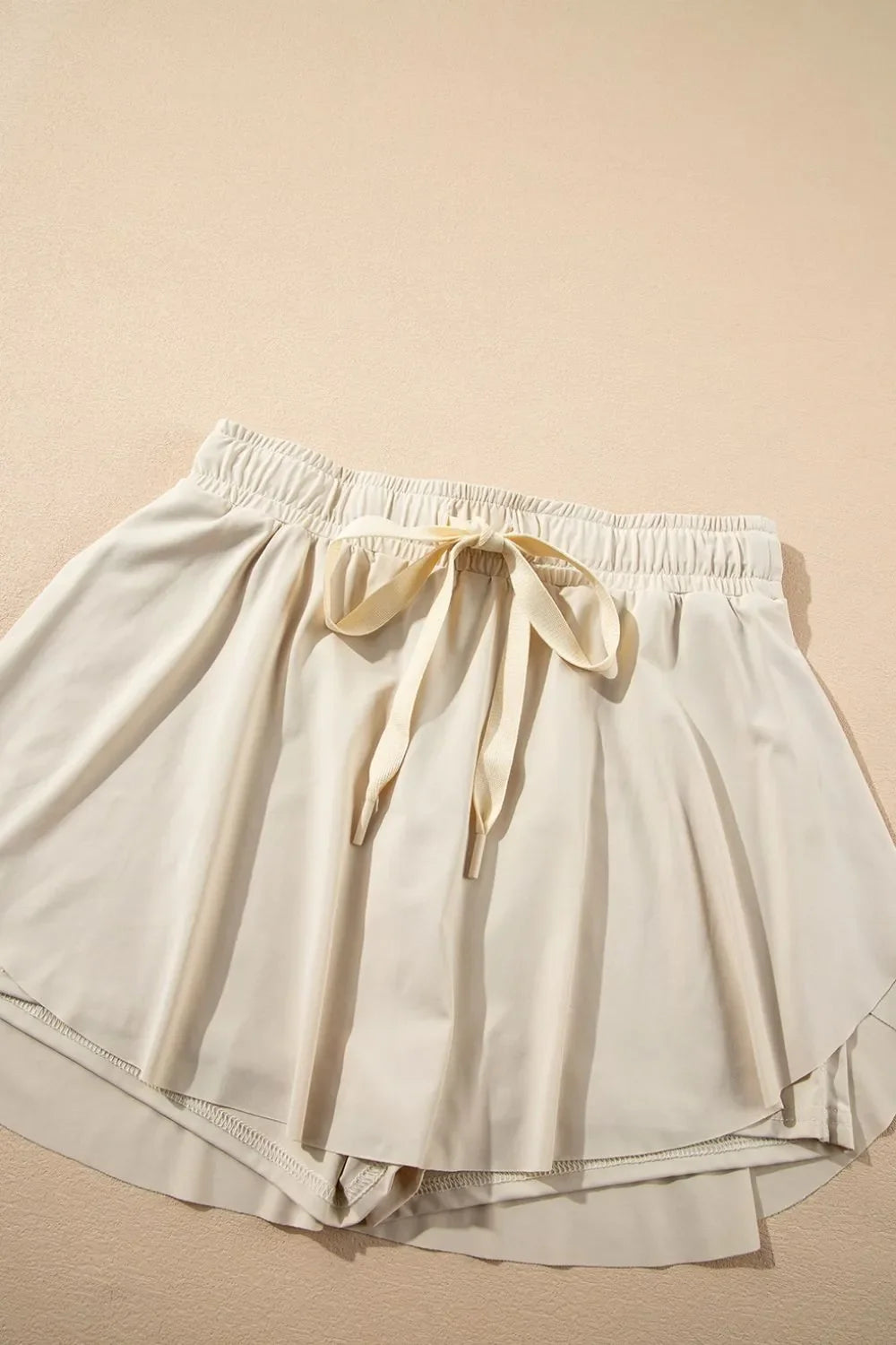 Skorts Activos Forrados de Cintura Alta con Cordón
