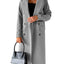 Elegant Long Sleeve Double Breasted Overcoat
