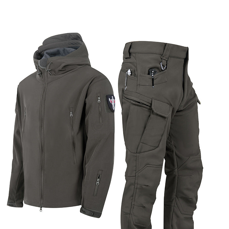 Ruins Russian Camouflage Shark Skin Shell Jacket Suit