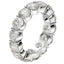 Bague Eternité en Diamant Lab Grown Taille Ronde en Or Blanc 14k