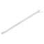 .925 Sterling Silver Diamond Nested Circle Bracelet - 7" Fashion Link