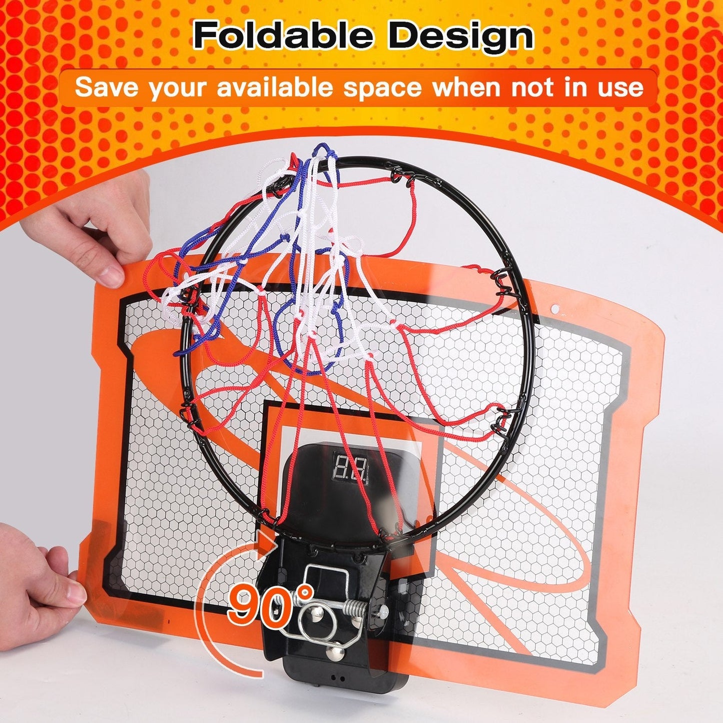 Ensemble de mini panier de basketball intérieur Gbruno avec marqueur audio
