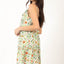 Floral Back Smocked Ruffled Mini Dress