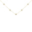 Collier en argent sterling plaqué or avec diamants