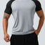 Camiseta de manga corta con cuello redondo para hombres en tallas grandes