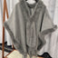 Women's Flow Su Spun Wool Cashmere Double-sided Cloak