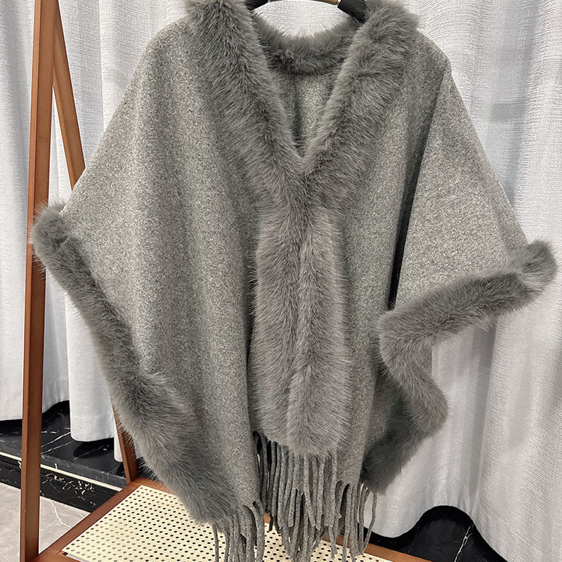 Women's Flow Su Spun Wool Cashmere Double-sided Cloak