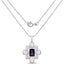 Colgante de Amatista Genuina de 7.80 Quilates en Plata de Ley