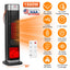 1500W Oscillating Ceramic Tower Space Heater with 3D Flame