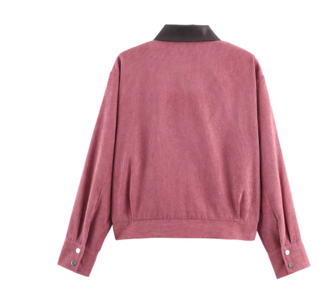 Stylish Women's Corduroy Bomber Jacket in 3 Colors
