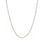 Cadena de eslabones de corte de diamante de oro blanco de 14k - 1.5mm