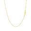 Elegant 14k Yellow Gold Bar Pendant with Diamonds
