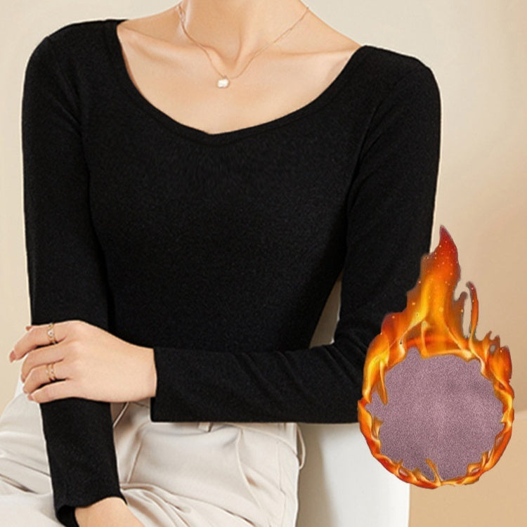 Ropa interior térmica elegante para mujer con cuello de tortuga