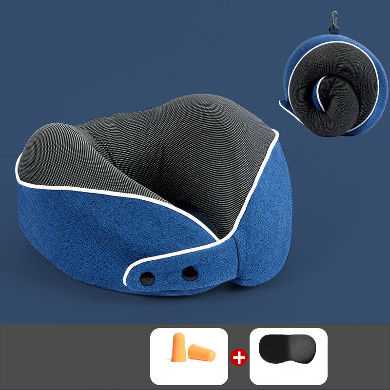 Premium Memory Cotton Travel Nap Pillow