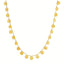 14k Yellow Gold Choker Necklace with Polished Discs