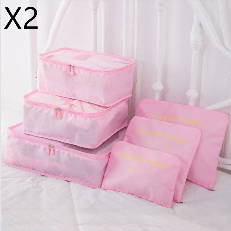 6-Piece Travel Storage Bag Set for Organized Packing